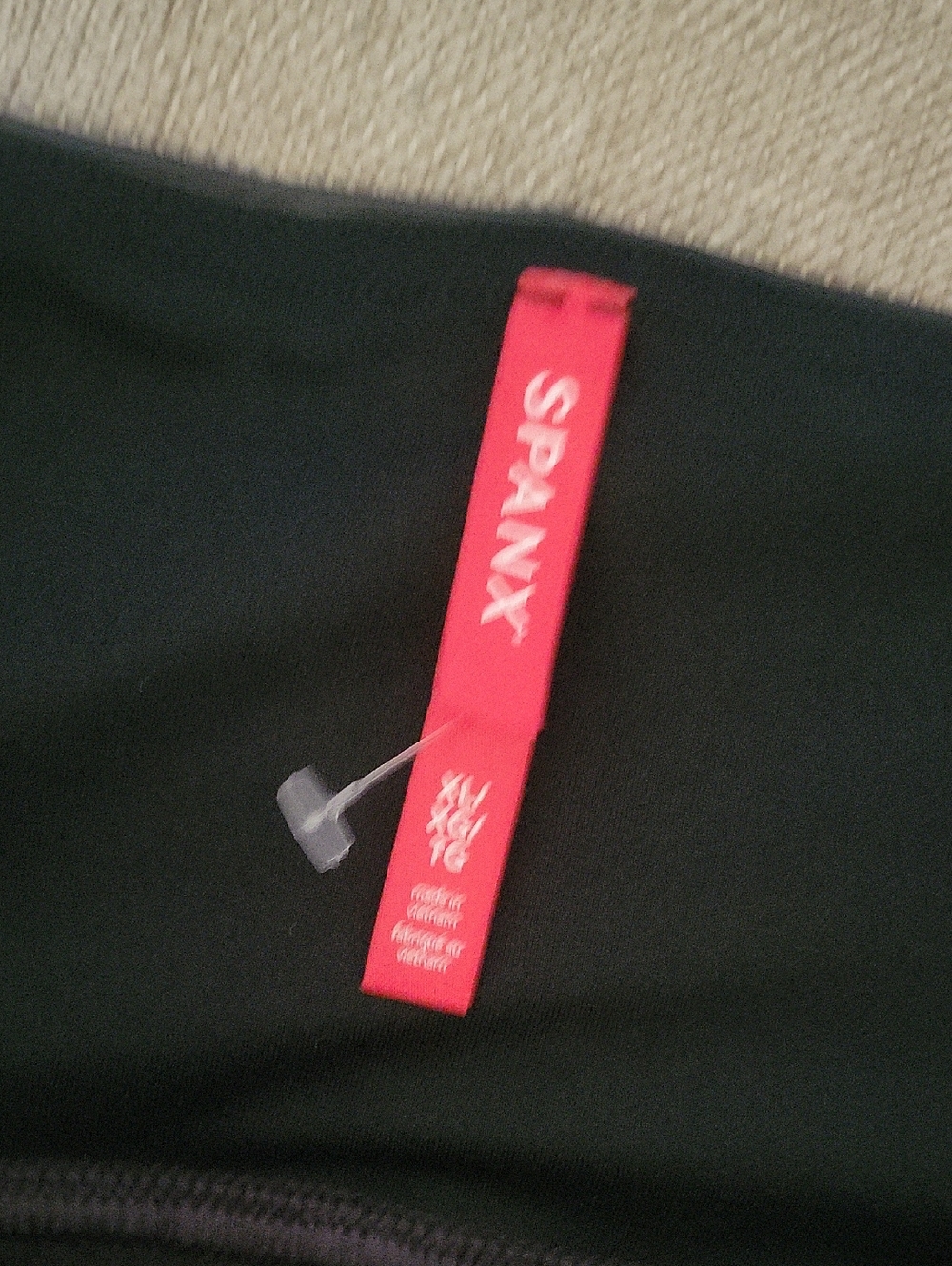 SPANX High-Shine Black Vinyl LADIES  Pants - Picture 6 of 7